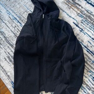 Nike Black Hooded Windbreaker for girls